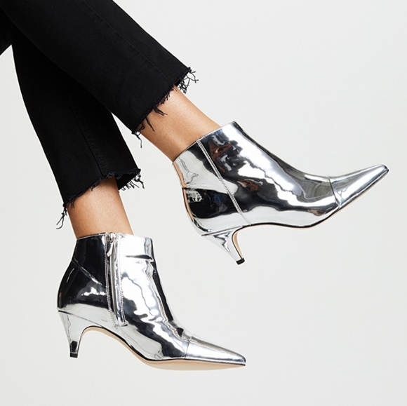 sam edelman silver booties